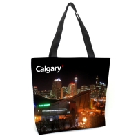 CALGARY CITY NIGHT SCENE TOTE BAGS
