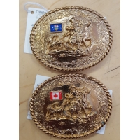 Bronco Roper Buckle 24 Karat Gold Plated